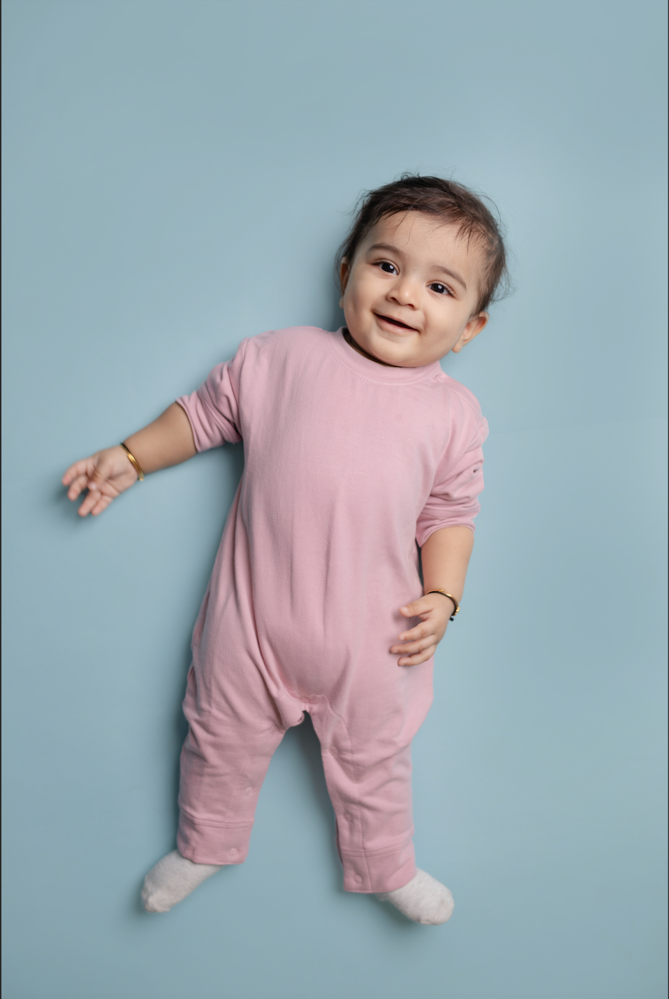 An Organic Cotton Winter Romper for Babies